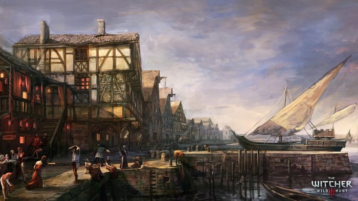 The Witcher 3: Wild Hunt - Harbor Town Scene