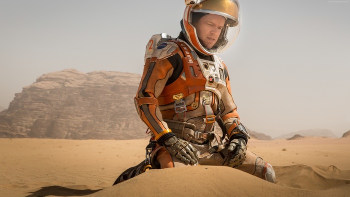 Astronaut from The Martian on Mars