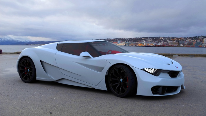 coupe, roadster, white, BMW M9