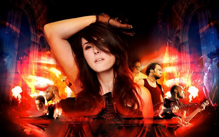 Sharon den Adel and Within Temptation performing