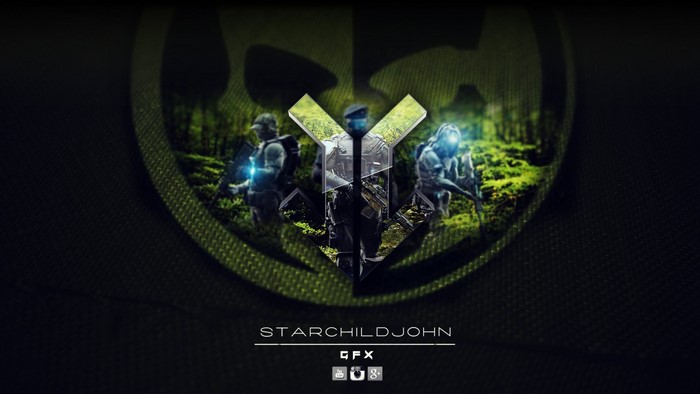 Tom Clancy's Ghost Recon Phantoms logo with soldiers