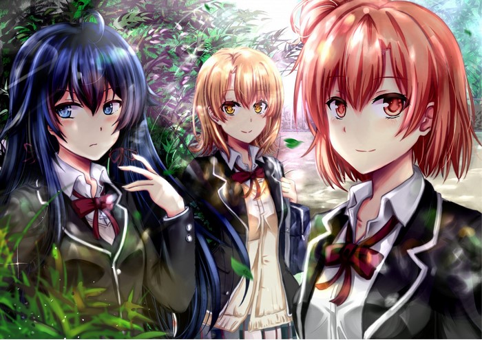 Isshiki Iroha, Yuigahama Yui, and Yukinoshita Yukino from Yahari Ore no Seishun Love Comedy wa Machigatteiru