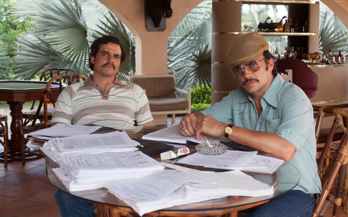 Pablo Escobar and partner from Narcos