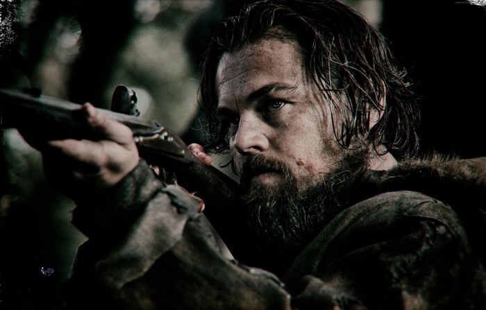 Leonardo DiCaprio as Hugh Glass in The Revenant