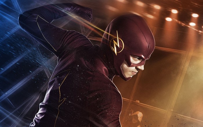 The Flash from DC Comics running