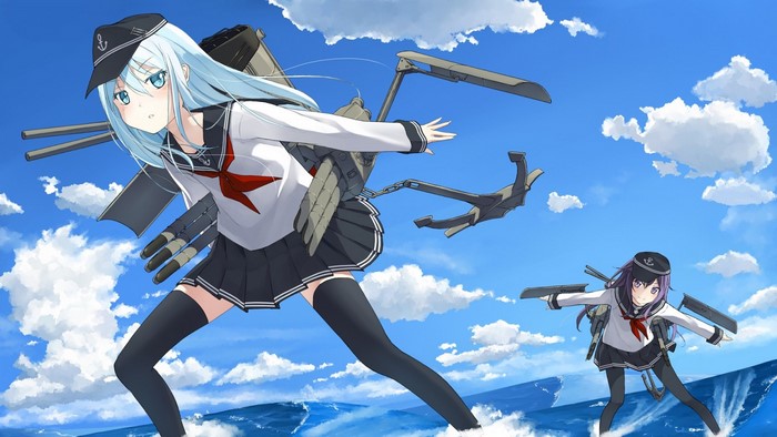 Hibiki and Akatsuki from Kantai Collection