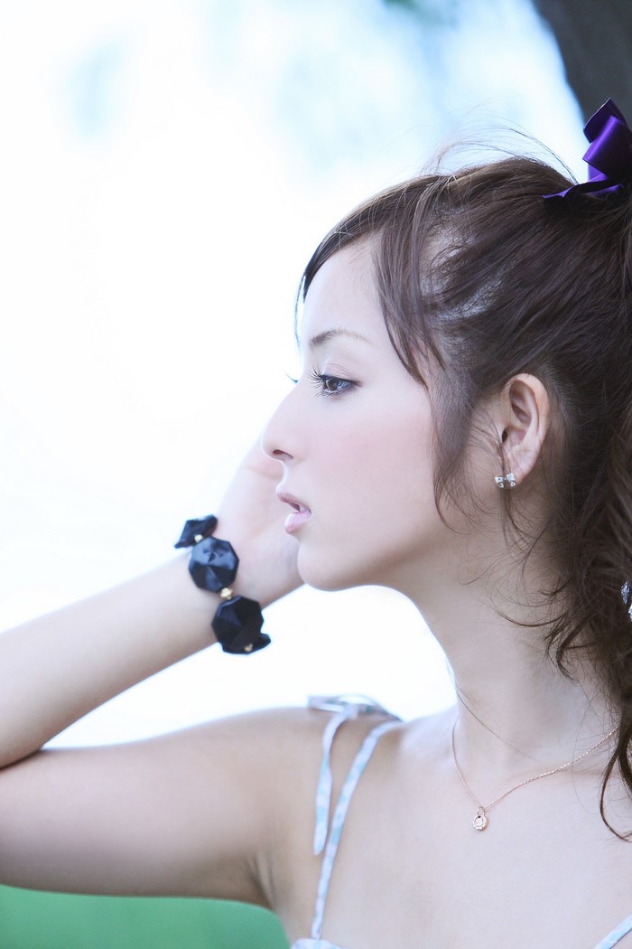 Sasaki Nozomi Elegant Side Profile Portrait