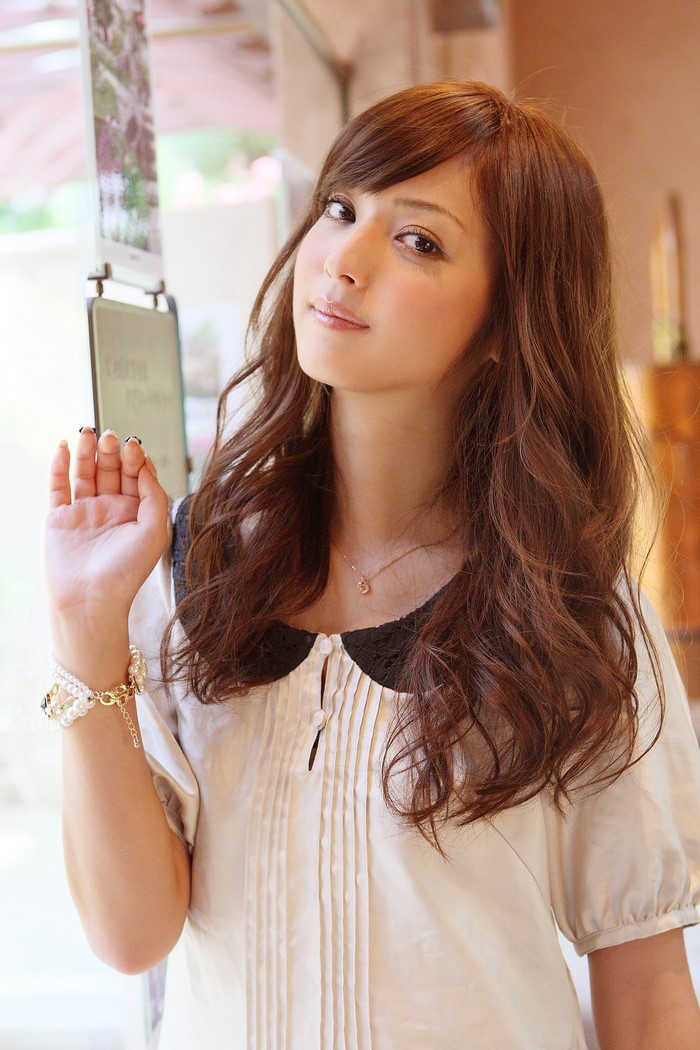 Portrait of a Woman with Long Brown Hair