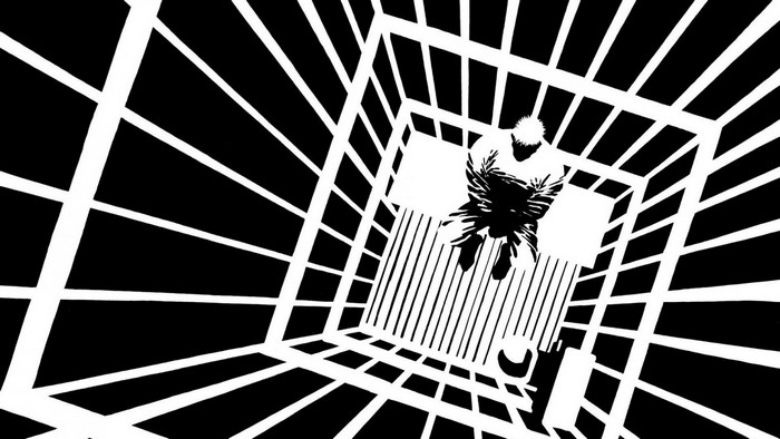 Man in a cage, Sin City style
