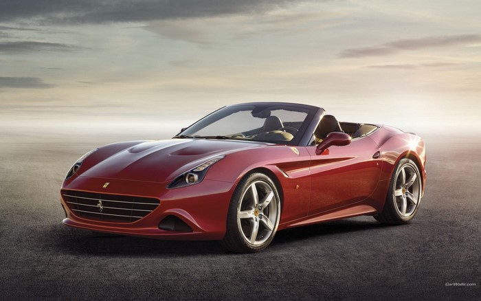 Red Ferrari California Convertible Sports Car