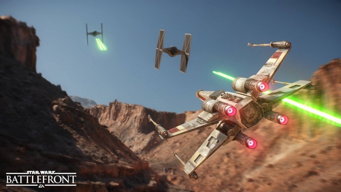 Star Wars Battlefront X-Wing and TIE Fighters Dogfight
