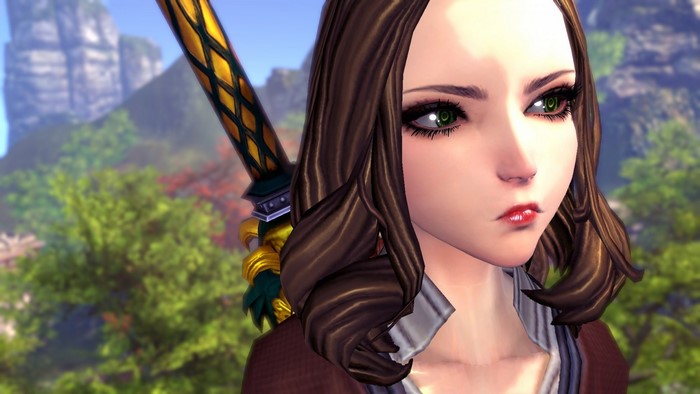 Woman with sword from Blade & Soul