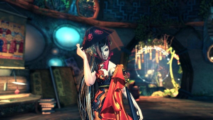 Blade & Soul character in ornate costume
