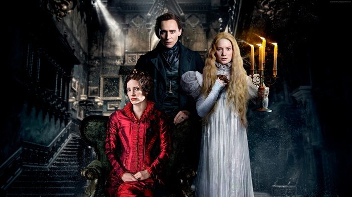 Crimson Peak: Tom Hiddleston, Mia Wasikowska, Jessica Chastain
