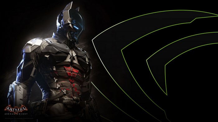 Batman from Batman: Arkham Knight with NVIDIA logo