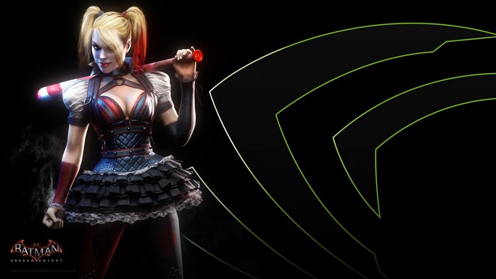 Harley Quinn from Batman Arkham Knight with baseball bat