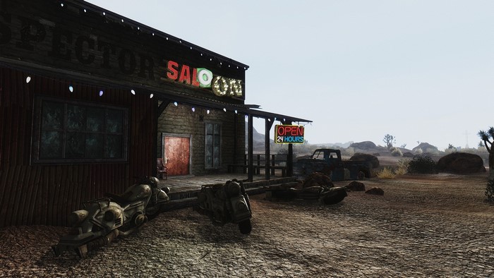 Fallout: New Vegas Saloon with Vehicles