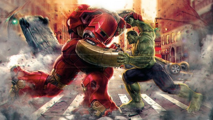 Hulk vs. Iron Man in Hulkbuster Armor