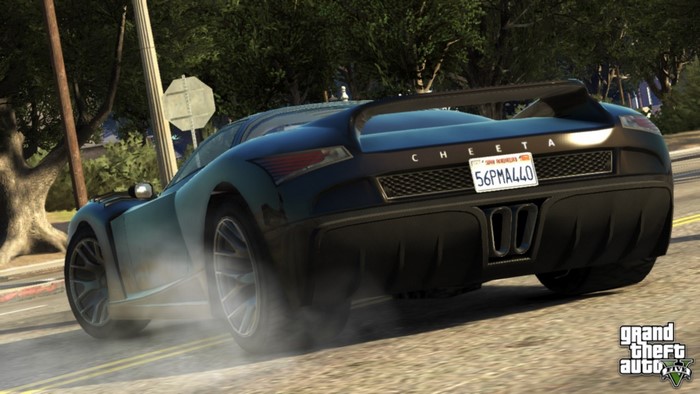 Sports car from Grand Theft Auto V