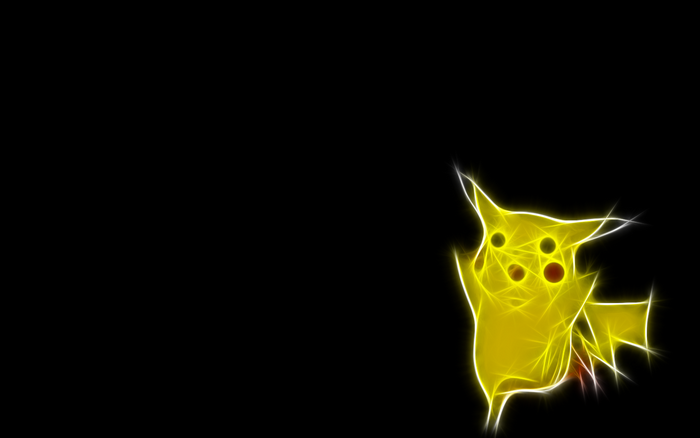 Pikachu from Pokemon with Fractalius effect