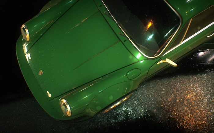 Green Porsche 911 RWB from Need for Speed
