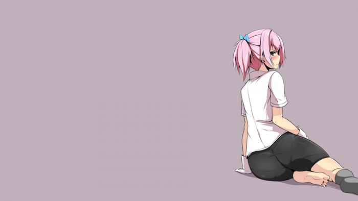 Anime girl with pink hair from Kantai Collection
