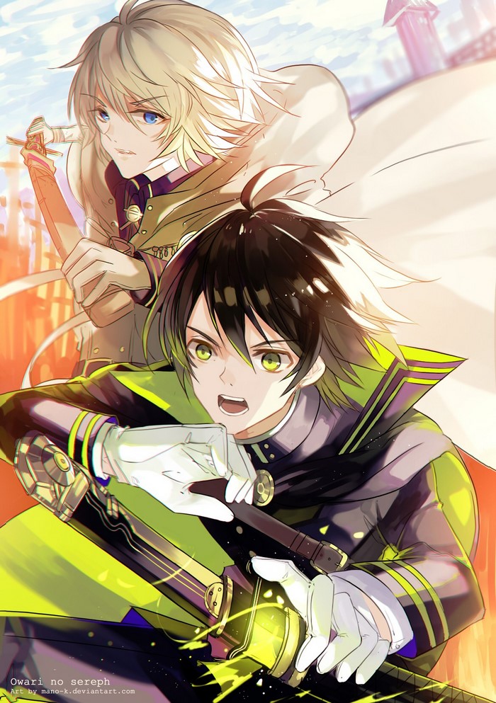 Hyakuya Yuuichirou and Hyakuya Mikaela from Owari no Seraph