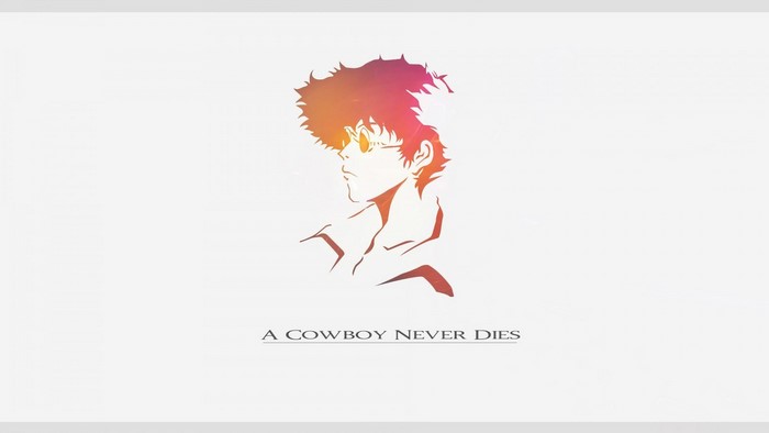 Spike Spiegel from Cowboy Bebop with quote