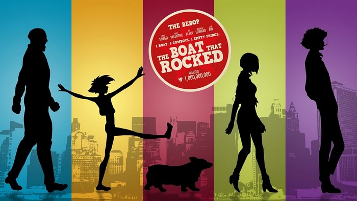 Cowboy Bebop characters and The Boat That Rocked poster