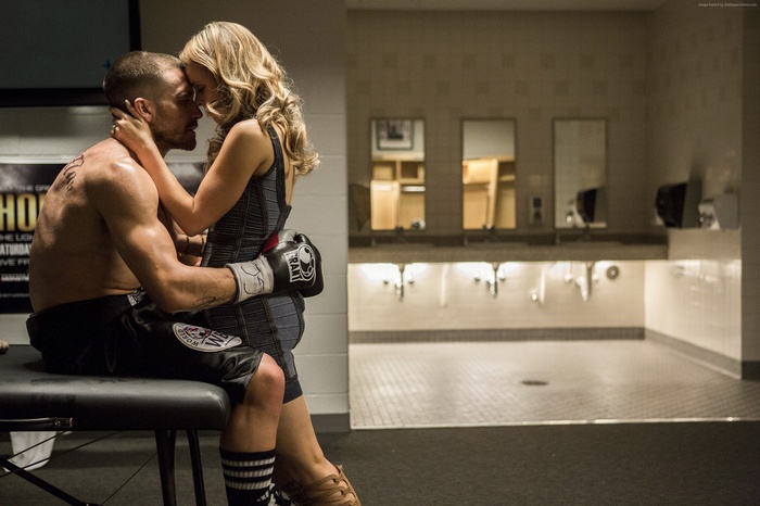 Jake Gyllenhaal and Rachel McAdams in Southpaw