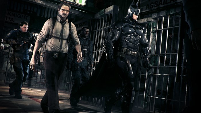 Batman and Jim Gordon in Arkham Knight