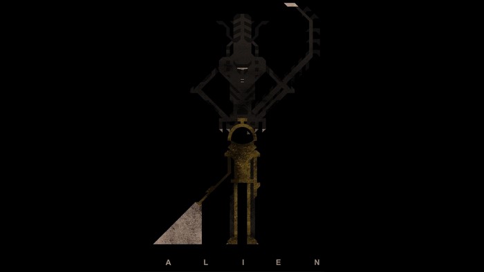 Xenomorph and astronaut from Alien movie
