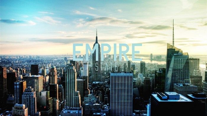 Empire State Building in New York City Skyline
