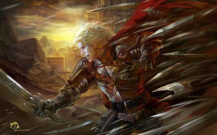 Jaime Lannister from Game of Thrones in battle
