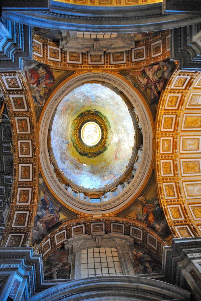 Interior of St. Peter's Basilica Dome, Vatican City