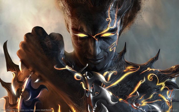 Prince of Persia The Two Thrones character with glowing eyes