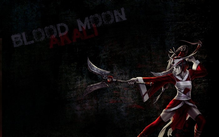 Blood Moon Akali from League of Legends