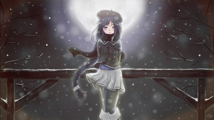 Alys from Vocaloid in winter