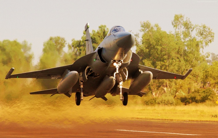 JF-17 Thunder aircraft taking off