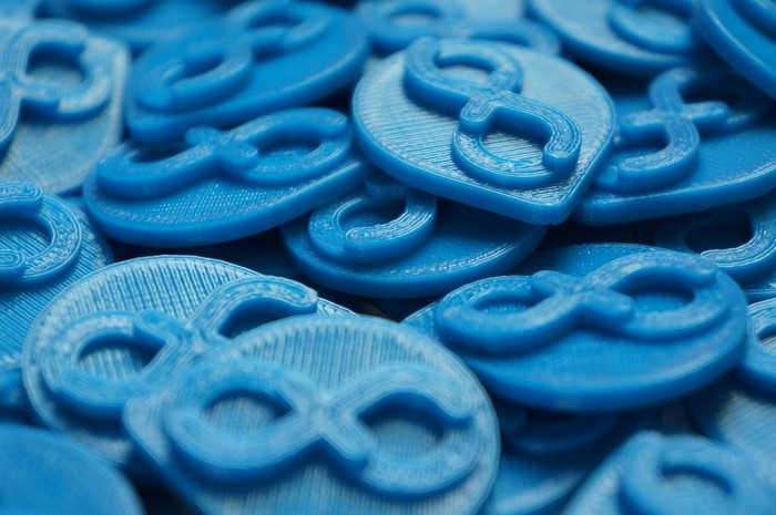 Blue Linux Fedora GNU circular tokens