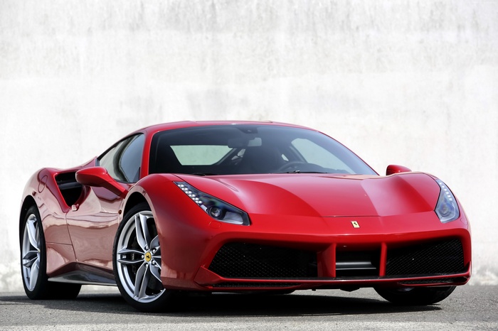 Red Ferrari 488 GTB Coupe
