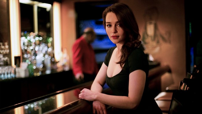 Emilia Clarke at a bar
