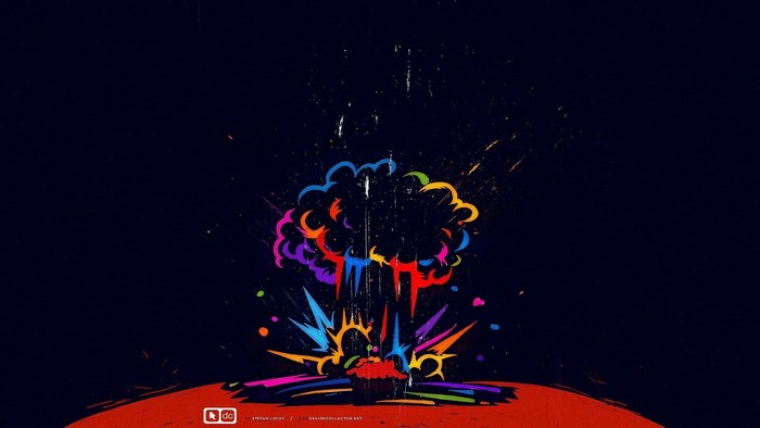 Colorful explosion illustration