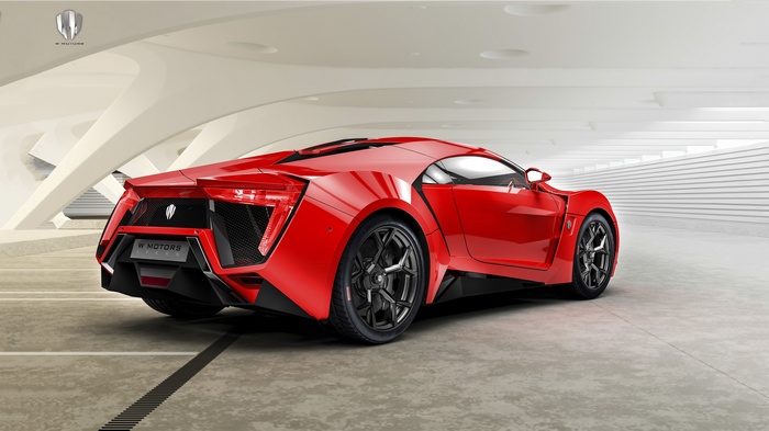 Red Lykan HyperSport Sports Car by W Motors