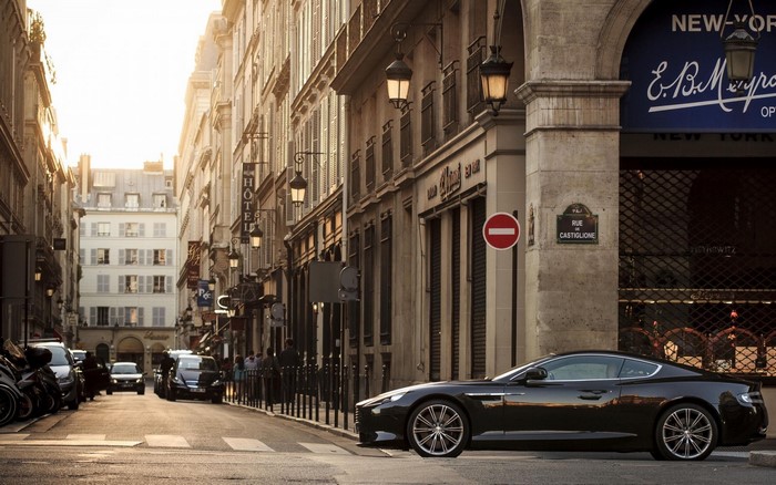 Aston Martin Vanquish on Rue de Castiglione, Paris