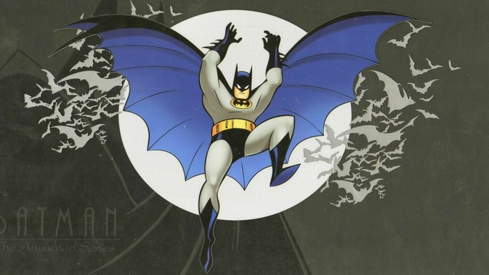 Batman from Batman: The Animated Series with Bats