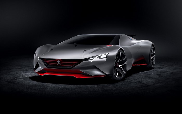 Peugeot Vision GT Supercar Concept in Dark Setting