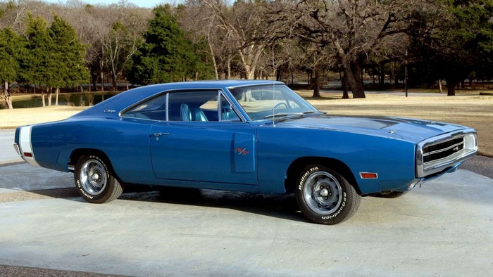 Blue 1970 Dodge Charger R/T Muscle Car