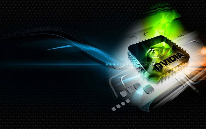 Nvidia GPU with Windows 7 logo