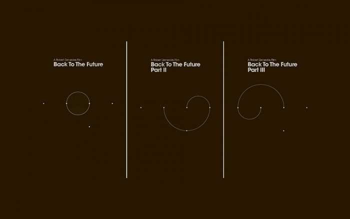 Back to the Future Trilogy Minimalist Posters